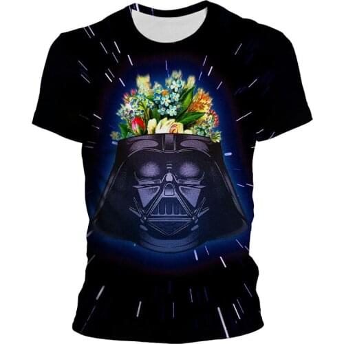 3D Printed Star Wars Fashion Children Summer Fashion Short Sleeve T-shirt Harajuku Male Clothes Oversized Man Tee Shirt