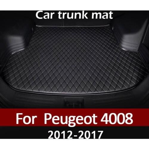 MIDOON Car trunk mat for Peugeot 4008 2012 2013 2014 2015 2016 2017 cargo liner carpet interior accessories cover