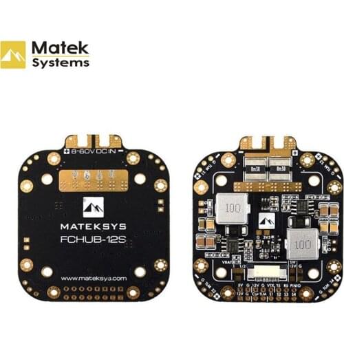 Matek Systems XCLASS FCHUB-12S PDB Board 5V & 12V Output w/ 440A Current Sensor 3-12S Lipo For RC Models Spare Part DIY Accs