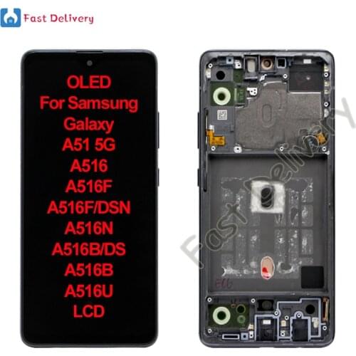 OLED For Samsung Galaxy A51 5G A516 A516F A516F/DSN A516N A516B/DS A516B A516U LCD Display Touch Panel Screen Digitizer Assembly