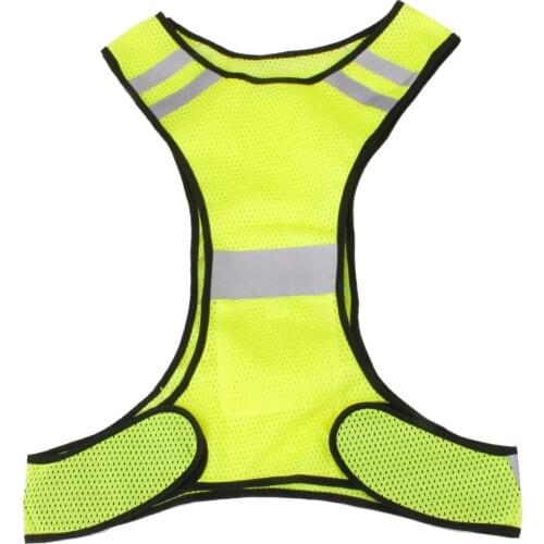 Reflective Safety Vest for Running Jogging Biking Cycling Walking - Yellow