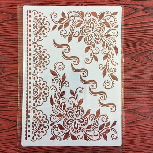A4 29 * 21cm Mandala DIY Stencils Wall Painting Scrapbook Coloring Embossing Album Decorative Paper Card Template,wall mandala