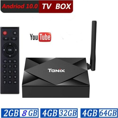 Android 10.0 TV Box Android 10 Allwinner H616 Tanix TX6S Max 4GB RAM 64GB ROM QuadCore 6K Dual Wifi TX6 Media Player Youtube