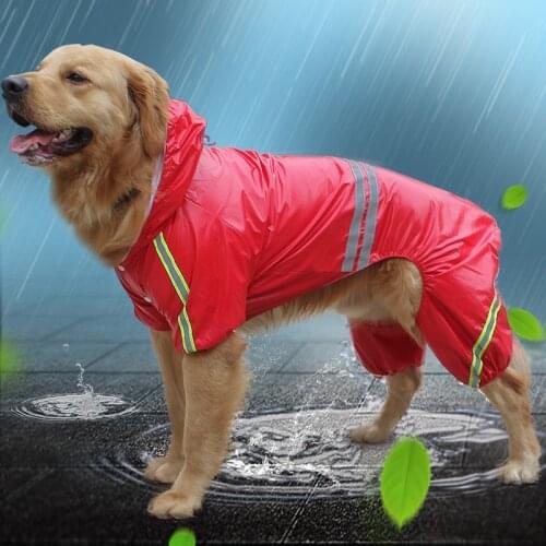 Pet Waterproof Detachable Rain Jacket Dogs Water Resistant Clothes Dog Raincoat Floral Patterns Trench Coat for Rainy Day 2021
