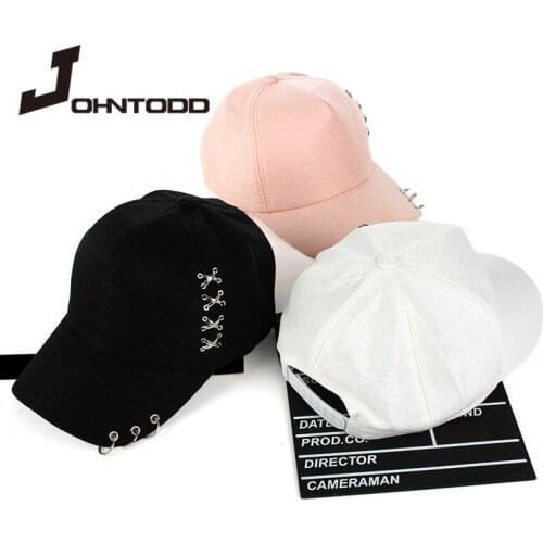 High quality adjustable baseball cap with ring outdoor sports sunscreen hat women men fashion snapback hat snapback gorras