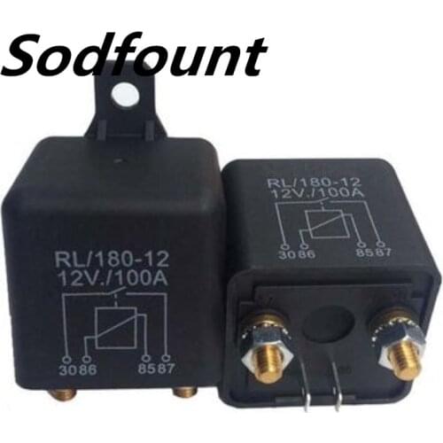 1PCS 4 Pin High current 12V 24V relay 120A automotive relay start relay