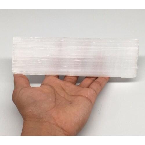 15cm Rough White Selenite Flat Crystals Energy