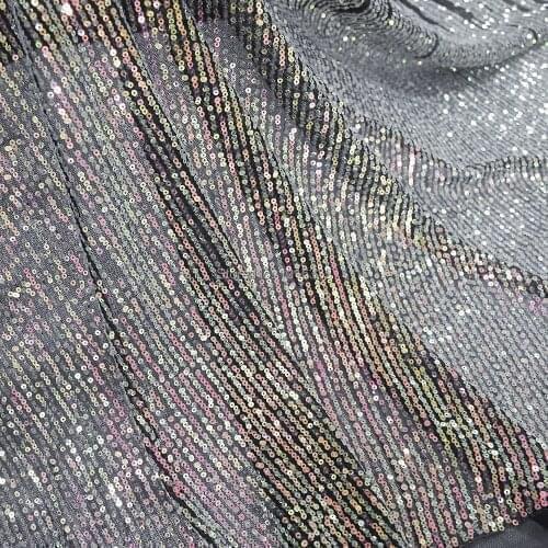 2020 high quality lace fabric with sequins lace fabric new design HY1156-1