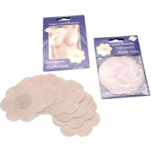 3 Pairs Womens Disposable Nipple Covers Sexy Invisible No Show Breast Pasties Adhesive Bra Non-Woven Chest Stickers Accessories