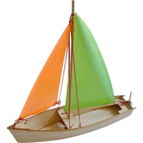 3D Wooden Puzzle Sailboat Model DIY Cut Assemble Jigsaw Christmas Gift