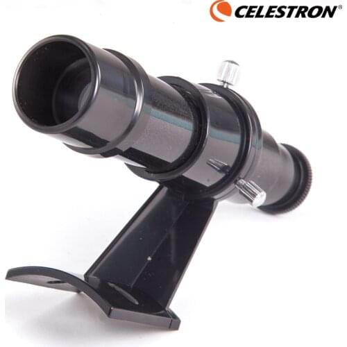 Celestron 5X Astronomical Telescope Finderscope 5X24 Plastic Finder Riflescopes with Sight Bracket Crosshair Star Pointer Finder