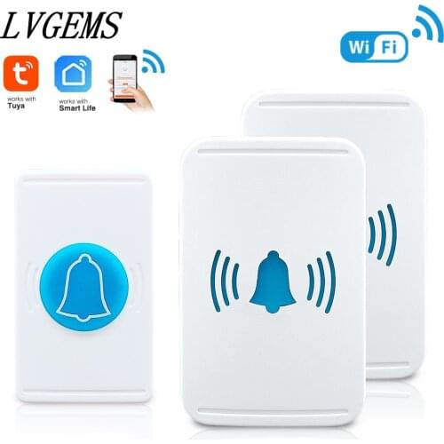 Campanello Senza Fili Per Esterni Tuya Smart Life APP Monitoraggio Remoto Sicurezza Domestica Benvenuto Campanelli Intelligenti