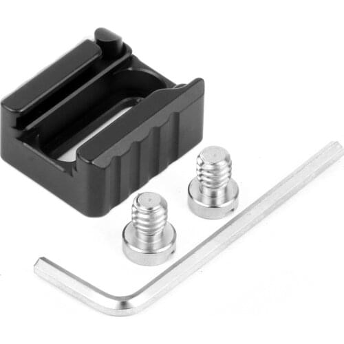 BGNing Quick Release Shoe Plate Adapter For Camera Cage/Microphone/Fill Light/Handle/Bracket Support Rig CNC Cold Shoe Mount