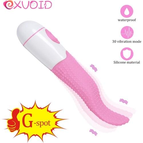 EXVOID Female Masturbator Sex Toys for Women Vagina G-spot Massager Clitoris Stimulator Silicone Oral Licking Tongue Vibrator