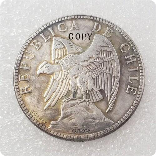 1895-1905 Chile 1 Peso Copy Coins