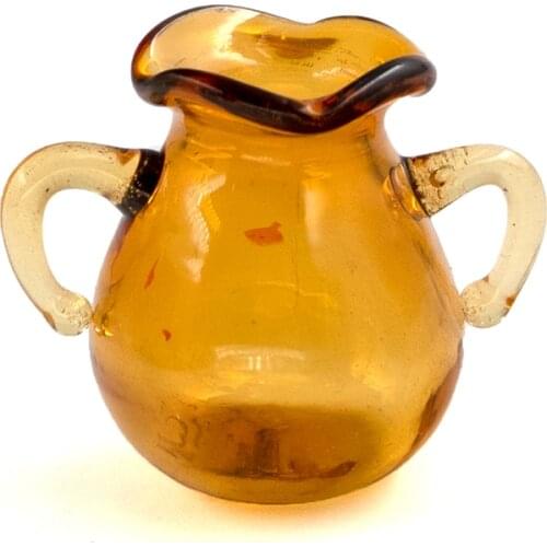 1/12 Dollhouse Miniature Accessories Mini Glass Jujube Jug Simulation kettle Model Toys for Decoration
