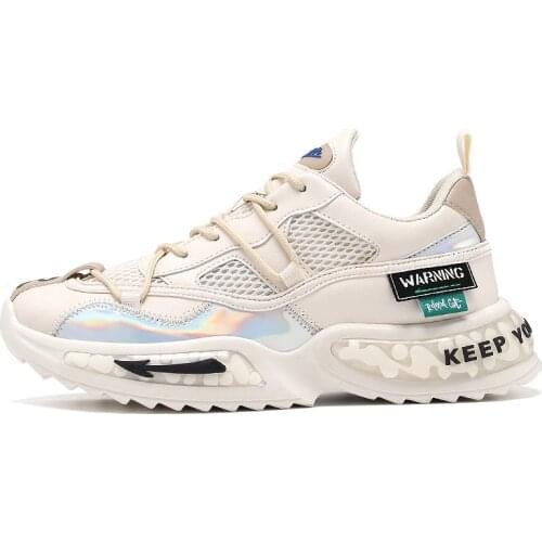 Sneakers Men Running Shoes Laser Leather Breathable Ultralight Casual Walking Jogging Shoe Outdoor Sports Shoes Zapatos Hombre