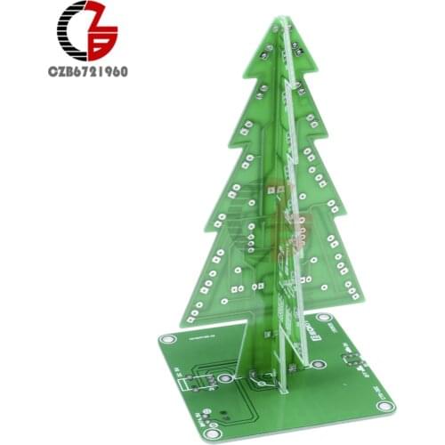DIY Kit 3D RGB LED Christmas Light Xmas Tree Light Holiday Light LED Circuit for Outdoor Indoor Home Festival Decoration