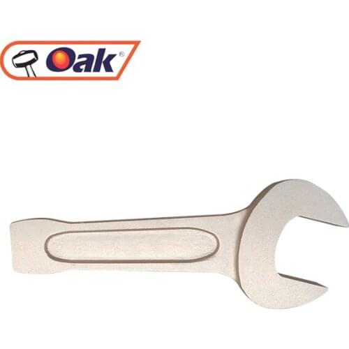 Non-sparking Copper Alloy 36mm Single Open End Striking Wrench, Explosion proof Slogging Spanner, safety tool