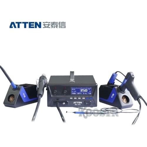 ATTEN MS-900 4-in-1 Desoldering gun + Soldering tweezers + Soldering Stations + Hot air desoldering station Rework Station