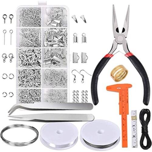 Jewelry Making Supplies Kit - Jewelry Repair Tool with Accessories Jewelry Pliers Craft Jewelry Findings and Beading Wires
