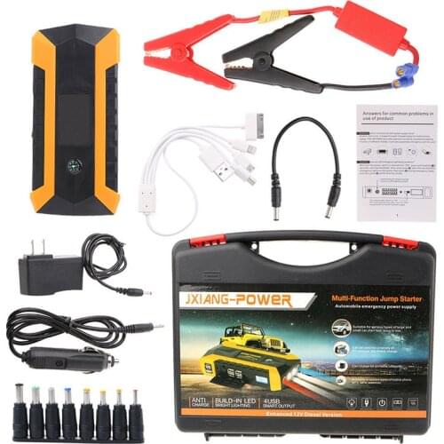 New 89800mAh Car Jump Starter 12V 4USB 600A Portable Car Battery Booster Charger Booster Power Bank Starting Device Car Starter
