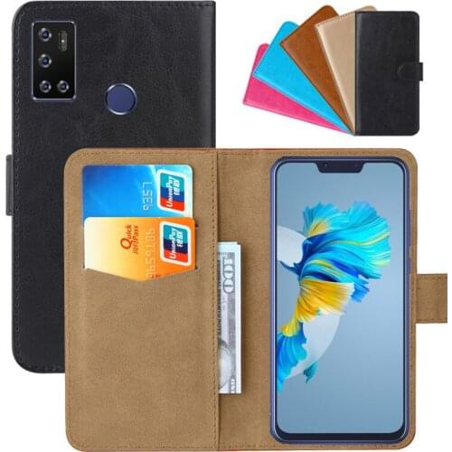 Luxury Wallet Case For Cubot C20 PU Leather Retro Flip Cover Magnetic Fashion Cases Strap