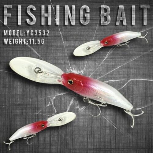 Fishing Lure 75mm/11.5g 0-2.0M FLOATING Shad Minnow Hard Baits Wobblers Fishing Tackle Pesca Handmade High Quality Lures