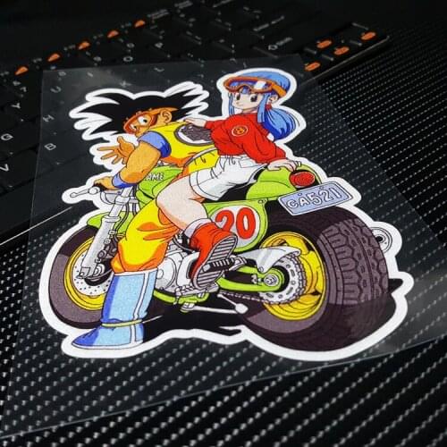 Car Styling Vinyl Decals Reflective Cartoon Classic Film Ride Motorcycle Stickers 16x10cm