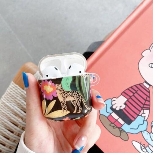 Vintage Flowers Leaf Earphones Case for AirPods 2 3 Pro Case Cartoon Animal Soft IMD Silicone Cover for Airpods Pro Cases