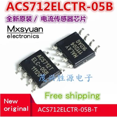 10pcs~50pcs/lot ACS712T ACS712ELC-05B ACS712ELCTR-05B ACS712ELCTR-05B-T SOP-8 New original In stock