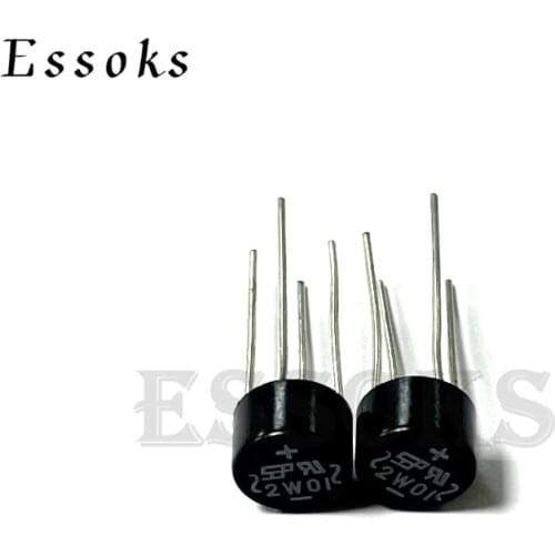 10PCS 2W10 2W01 2W04 2W06 2W08 diode bridge rectifier 2A 100V 400V 600V 800V 1000V In stock