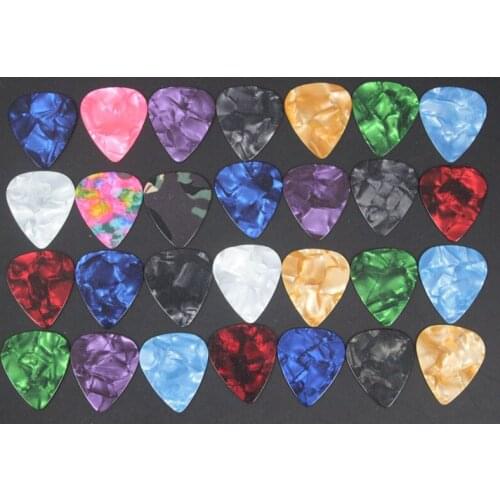 1000pcs Colorful Celluloid Acoustic Electric Guitar Picks Pick Plectrum 6 Thickness Available Wholesale Drop Shipping