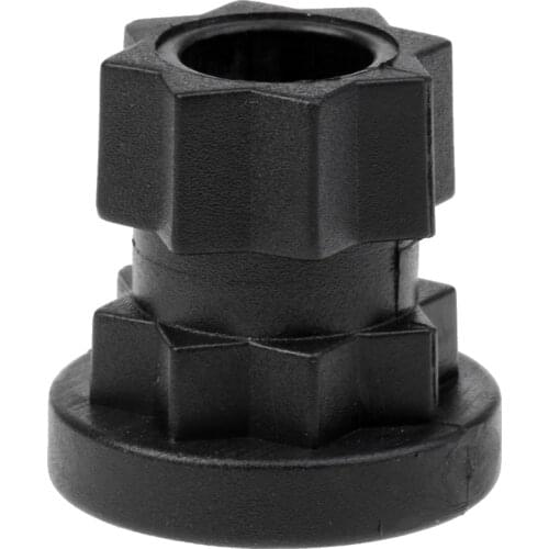 2 Pieces Black Nylon Universal Marine Kayak Boat 22mm Ram Post Base Mount for Fishing Rod Holder Track System Base