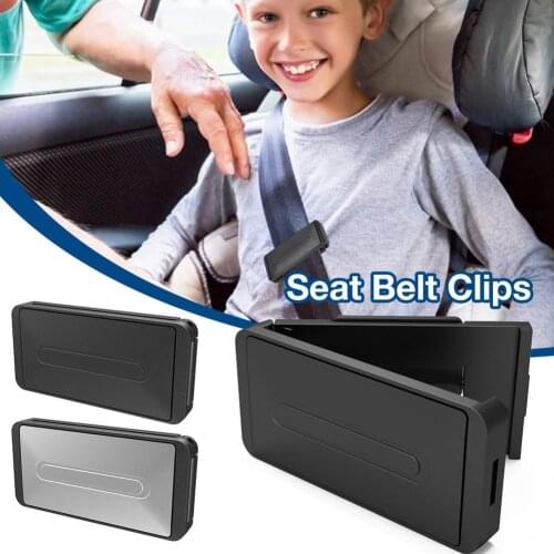 2PCS Retainer Seat belt Stop Button Non-Slip Buckle Car Safety Seat Belt Stopper Spacing Limit Buckle Clip