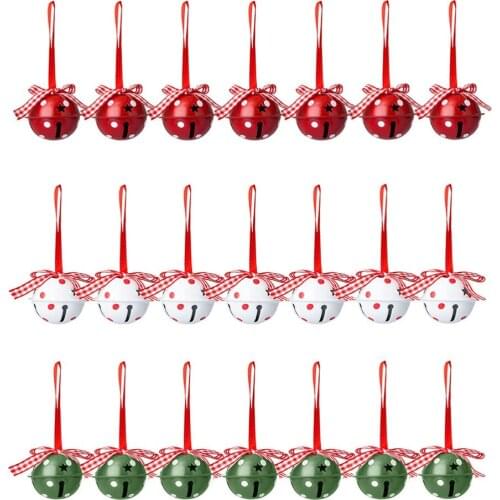 24pcs Christmas Ornaments Bell Pendants Xmas Ornament Xmas Tree Ornament