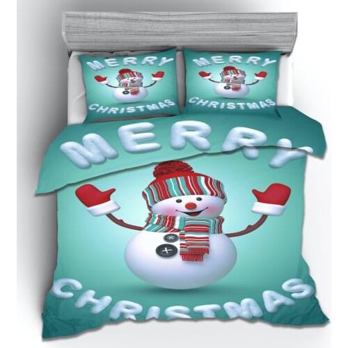 3D Christmas Print Bedding Set Duvet Cover Set Pillowcases Comforter Bedding Sets Home Textile Bedclothes Bed Linen
