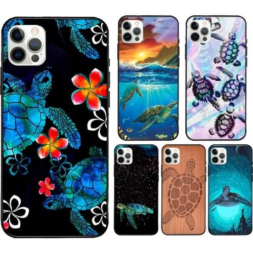 Sea Turtle Phone Case For iPhone 11 Pro Max 12 mini 6S 7 8 Plus X XS Max SE 2020 XR Cover Coque
