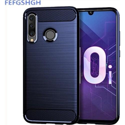 Carbon Fiber Cover For Huawei Honor 10i HRY-LX1T Case Rubber Silicone Phone Cases For Huawei Honor 10i Back Case