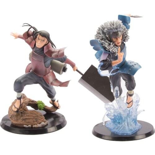 19CM Anime Naruto Figure Senju Hashirama Shodai Hokage Senju Tobirama PVC Action Figure Figurine Statue Model Toy