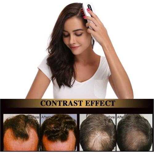 LASPOT 2020 Electric Laser Hair Growth Comb Anti Hair Loss Treatment Head Massage Diodes Hair Follicle Stimulator LLLT Laser