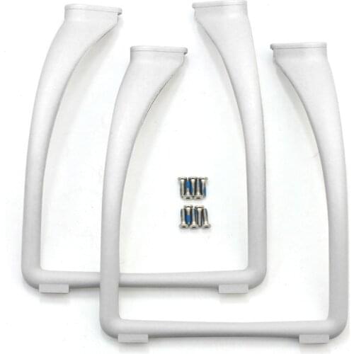 F08022 Universal Heighten Broaden Tall Landing Gear Skid For Phantom 1 & 2 Quadcopter FPV White 2Pcs JMT