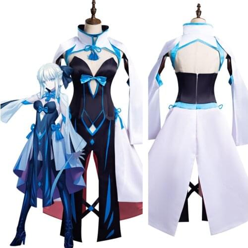 Fate/Grand Order Morgan le Fay Cosplay Costume Outfits Halloween Carnival FGO Dress Suit