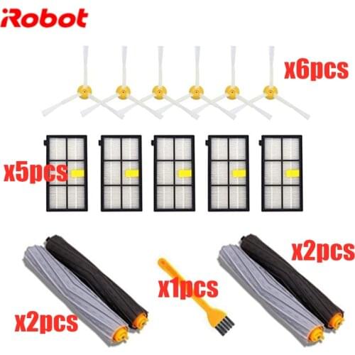 HEPA Filters Brushes Replacement Parts Kit for iRobot Roomba 980 990 900 896 886 870 865 866 800 Accessories Kit