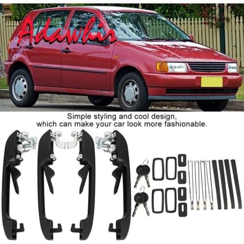 New Door Handles Lock W/ Keys Outside Exterior Front Rear Left Right For VW Golf MK1 MK2 Jetaa MK2 191837205A,191837206A