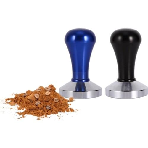 Coffee Tamper Solid Stainless Steel Coffee Pressure Powder Hammer Pressure Espresso Maker Grinder 57.5mm Base Press