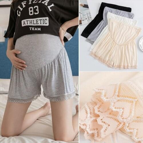 Summer Thin Modal Cotton Maternity Shorts Adjustable High Waist Belly Underpants for Pregnant Women Pregnancy Loose Legging