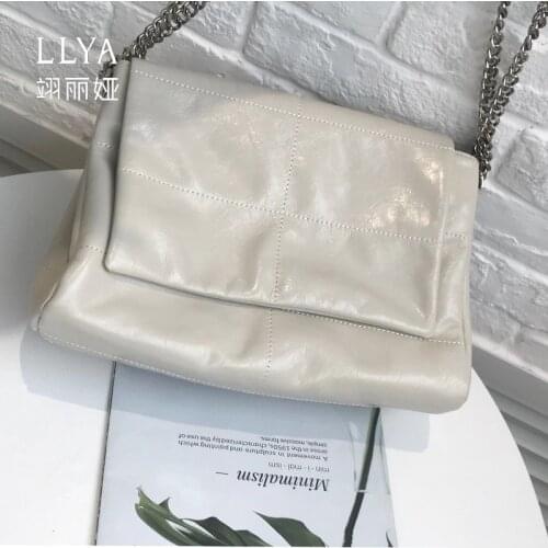 OUSSON Fashion Exquisite Women One-Shoulder Underarm Bag Small Square Tote Bag Lady Leather Casual Commuter Bag
