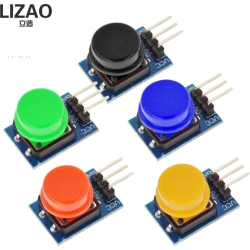 5PCS 12X12MM Big key module WAVGAT Big button module Light touch switch module with hat High level output for arduino