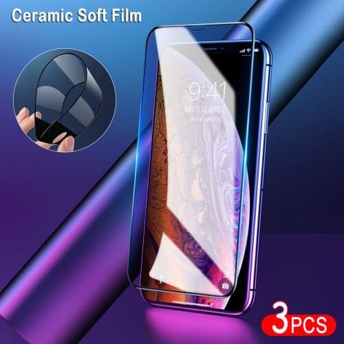3PCS Soft Ceramic Protective Film for IPhone 12 11 Pro Max Screen Protectors For iPhone 12 Mini X XR XS Max 6 6S 7 8 Plus SE2020